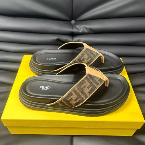 Replica Fendi Slippers For Men #1292123 $68.00 USD for Wholesale