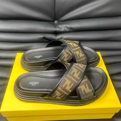 Replica Fendi Slippers For Men #1292125 $68.00 USD for Wholesale