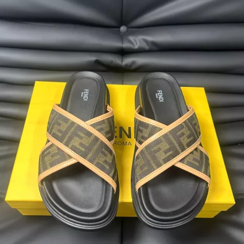 Replica Fendi Slippers For Men #1292126 $68.00 USD for Wholesale