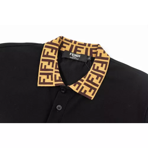 Replica Fendi T-Shirts Short Sleeved For Men #1292191 $45.00 USD for Wholesale