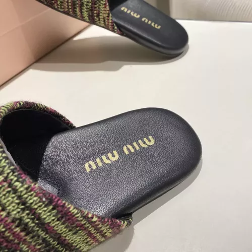 Replica MIU MIU Slippers For Women #1292331 $92.00 USD for Wholesale