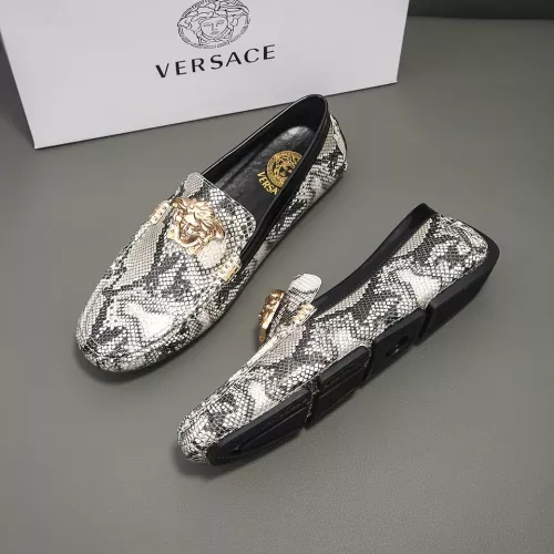 Cheap Versace Leather Shoes For Men #1292354, $$72.00 USD On Versace Leather Shoes