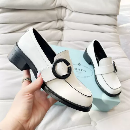 Replica Prada Leather Shoes For Women #1292460 $102.00 USD for Wholesale