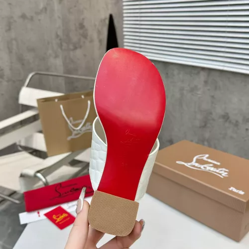 Replica Christian Louboutin CL Slippers For Women #1292486 $96.00 USD for Wholesale