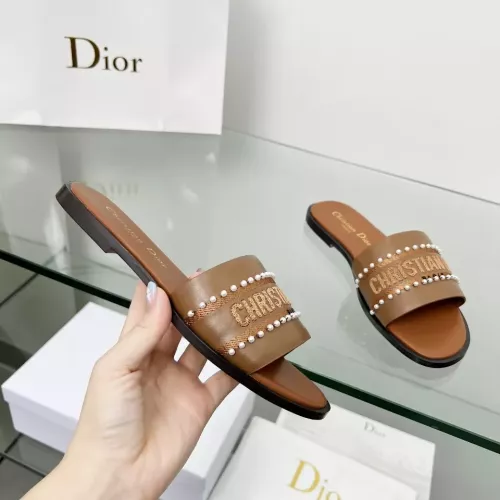 Replica Christian Dior Slippers For Women #1292541 $82.00 USD for Wholesale