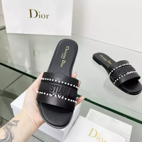 Replica Christian Dior Slippers For Women #1292543 $82.00 USD for Wholesale