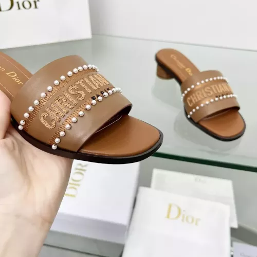 Replica Christian Dior Slippers For Women #1292545 $88.00 USD for Wholesale