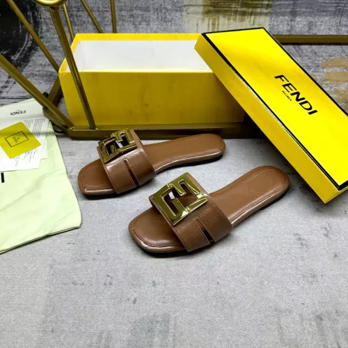 Replica Fendi Slippers For Women #1292549 $85.00 USD for Wholesale