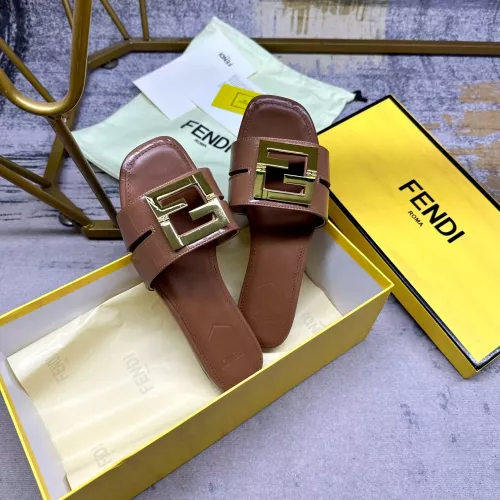 Replica Fendi Slippers For Women #1292549 $85.00 USD for Wholesale