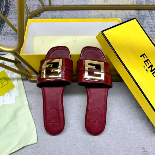 Replica Fendi Slippers For Women #1292551 $85.00 USD for Wholesale