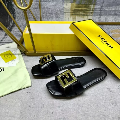 Replica Fendi Slippers For Women #1292552 $85.00 USD for Wholesale