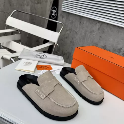 Replica Hermes Slippers For Women #1292597 $82.00 USD for Wholesale