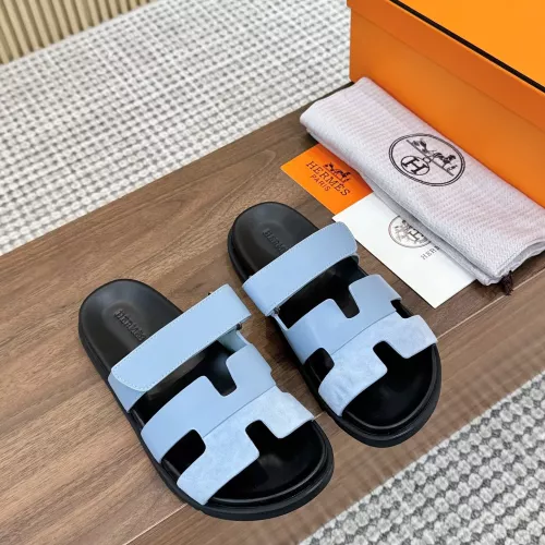 Replica Hermes Slippers For Men #1292618 $80.00 USD for Wholesale