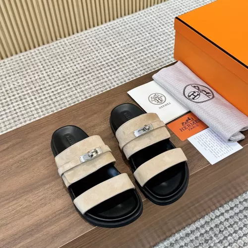 Replica Hermes Slippers For Women #1292623 $82.00 USD for Wholesale