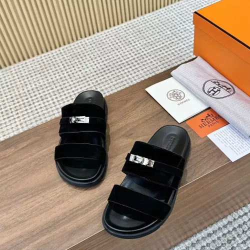 Replica Hermes Slippers For Men #1292630 $82.00 USD for Wholesale