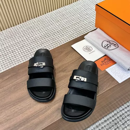 Replica Hermes Slippers For Men #1292636 $82.00 USD for Wholesale