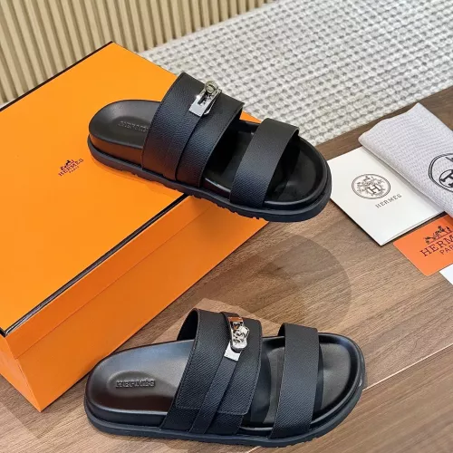 Replica Hermes Slippers For Men #1292636 $82.00 USD for Wholesale