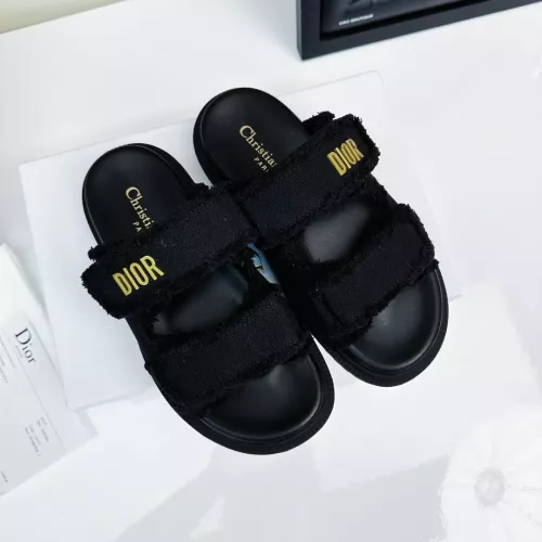 Replica Christian Dior Slippers For Women #1292647 $96.00 USD for Wholesale