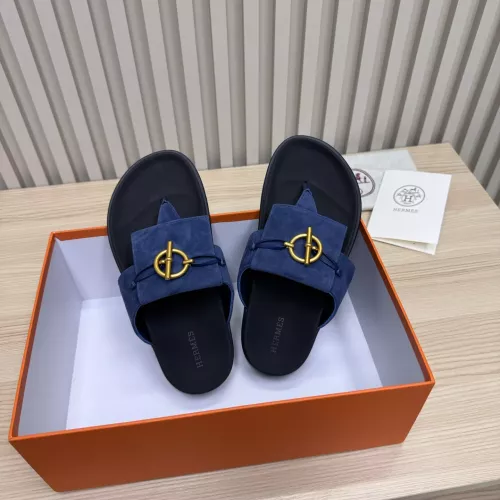 Replica Hermes Slippers For Men #1293066 $98.00 USD for Wholesale