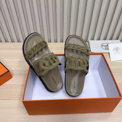 Replica Hermes Slippers For Men #1293075 $100.00 USD for Wholesale