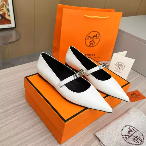 Replica Hermes Flat Shoes For Women #1293086 $102.00 USD for Wholesale