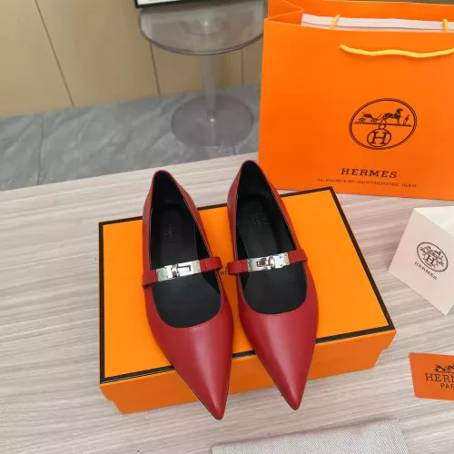 Replica Hermes Flat Shoes For Women #1293089 $102.00 USD for Wholesale