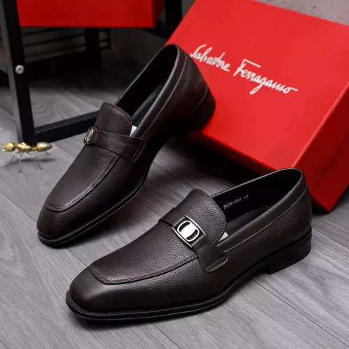 Cheap Salvatore Ferragamo Leather Shoes For Men #1293094, $$85.00 USD On Salvatore Ferragamo Leather Shoes