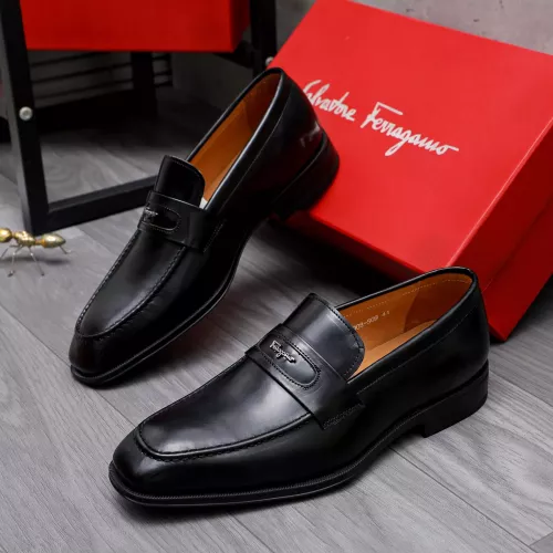 Cheap Salvatore Ferragamo Leather Shoes For Men #1293121, $$85.00 USD On Salvatore Ferragamo Leather Shoes