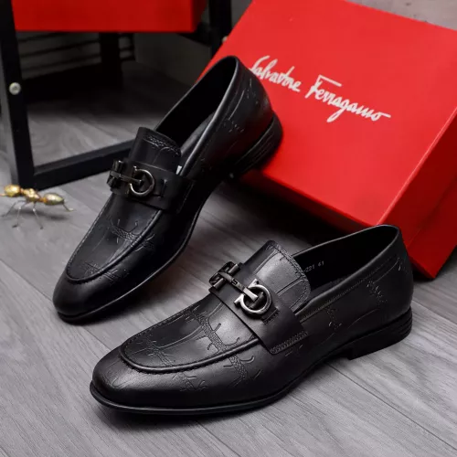 Cheap Salvatore Ferragamo Leather Shoes For Men #1293146, $$85.00 USD On Salvatore Ferragamo Leather Shoes