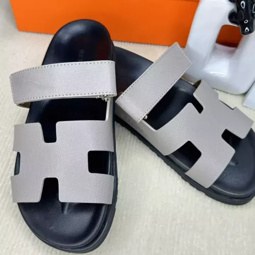 Replica Hermes Slippers For Men #1293218 $60.00 USD for Wholesale