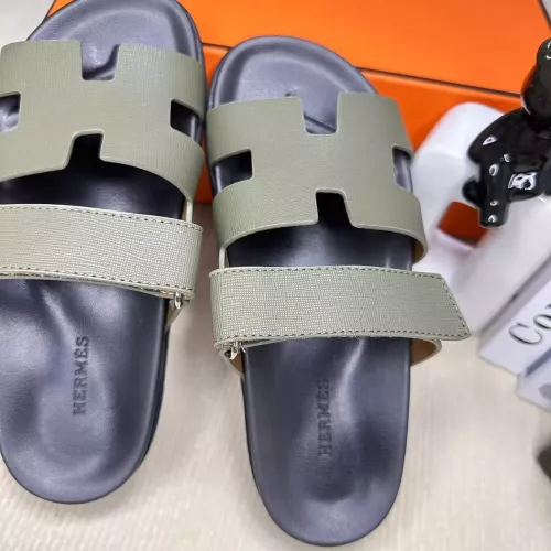 Replica Hermes Slippers For Men #1293225 $60.00 USD for Wholesale