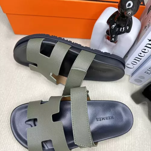 Replica Hermes Slippers For Men #1293225 $60.00 USD for Wholesale