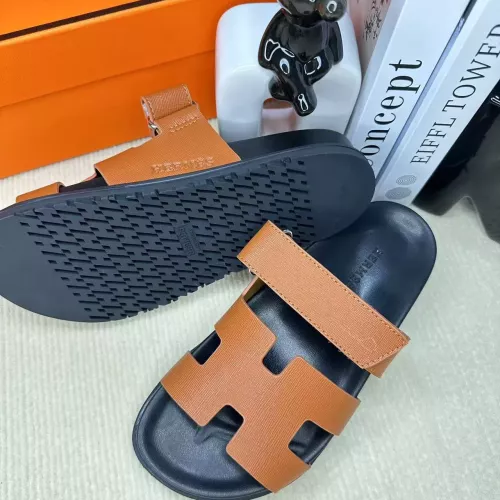 Replica Hermes Slippers For Men #1293229 $60.00 USD for Wholesale