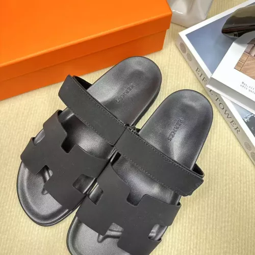 Replica Hermes Slippers For Men #1293238 $60.00 USD for Wholesale