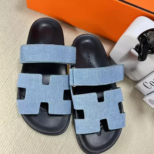 Replica Hermes Slippers For Women #1293263 $60.00 USD for Wholesale