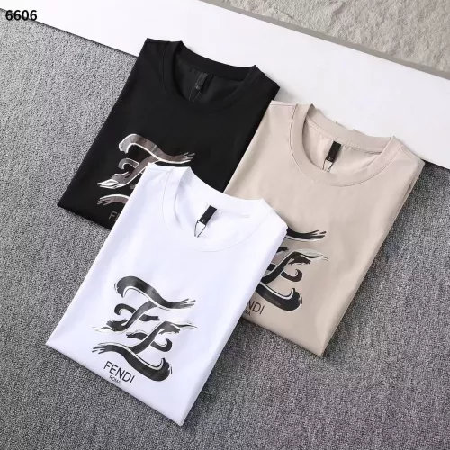 Replica Fendi T-Shirts Short Sleeved For Men #1293362 $32.00 USD for Wholesale