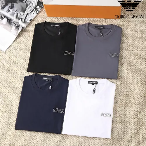 Replica Armani T-Shirts Short Sleeved For Men #1293436 $38.00 USD for Wholesale