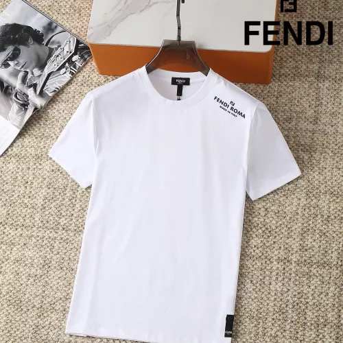 Cheap Fendi T-Shirts Short Sleeved For Men #1293444, $$38.00 USD On Fendi T-Shirts