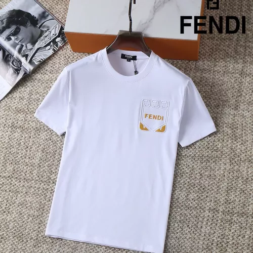 Cheap Fendi T-Shirts Short Sleeved For Men #1293447, $$38.00 USD On Fendi T-Shirts