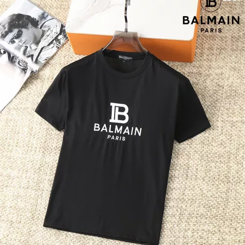 Cheap Balmain T-Shirts Short Sleeved For Men #1293453, $$38.00 USD On Balmain T-Shirts