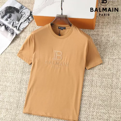 Cheap Balmain T-Shirts Short Sleeved For Men #1293454, $$38.00 USD On Balmain T-Shirts