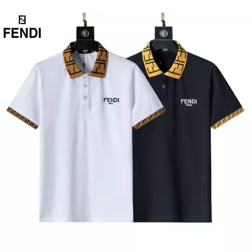 Replica Fendi T-Shirts Short Sleeved For Men #1293533 $29.00 USD for Wholesale