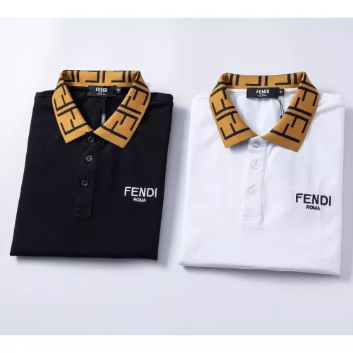 Replica Fendi T-Shirts Short Sleeved For Men #1293533 $29.00 USD for Wholesale