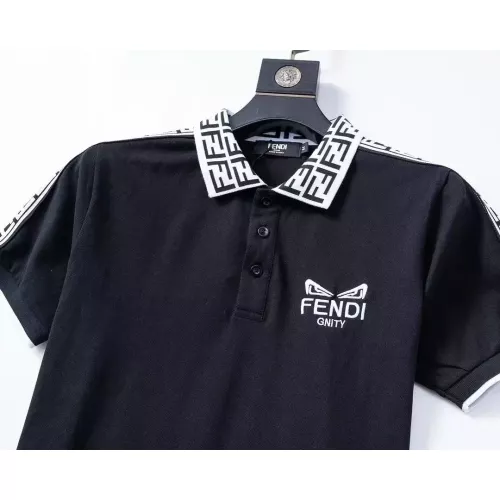 Replica Fendi T-Shirts Short Sleeved For Men #1293536 $29.00 USD for Wholesale