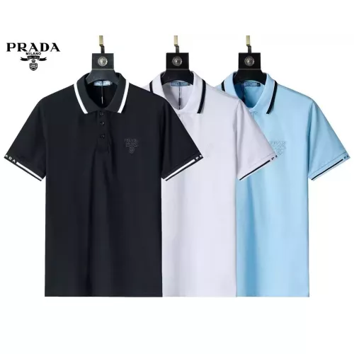 Replica Prada T-Shirts Short Sleeved For Men #1293679 $29.00 USD for Wholesale