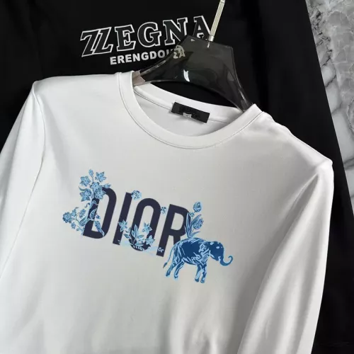 Replica Christian Dior T-Shirts Long Sleeved For Unisex #1293748 $34.00 USD for Wholesale