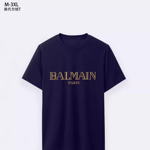 Cheap Balmain T-Shirts Short Sleeved For Men #1294080, $$25.00 USD On Balmain T-Shirts