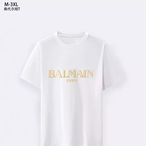 Cheap Balmain T-Shirts Short Sleeved For Men #1294081, $$25.00 USD On Balmain T-Shirts