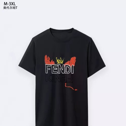 Cheap Fendi T-Shirts Short Sleeved For Men #1294092, $$25.00 USD On Fendi T-Shirts