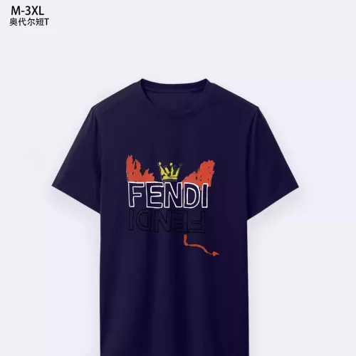 Cheap Fendi T-Shirts Short Sleeved For Men #1294093, $$25.00 USD On Fendi T-Shirts